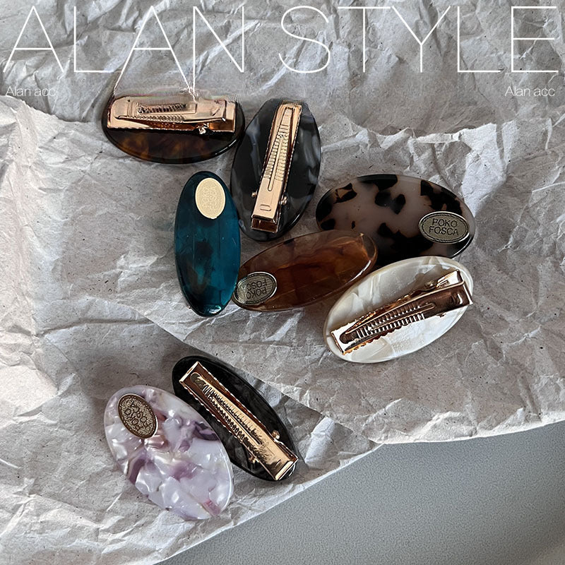 Wholesale Vintage Premium Versatile Oval Acetate Hair Clips